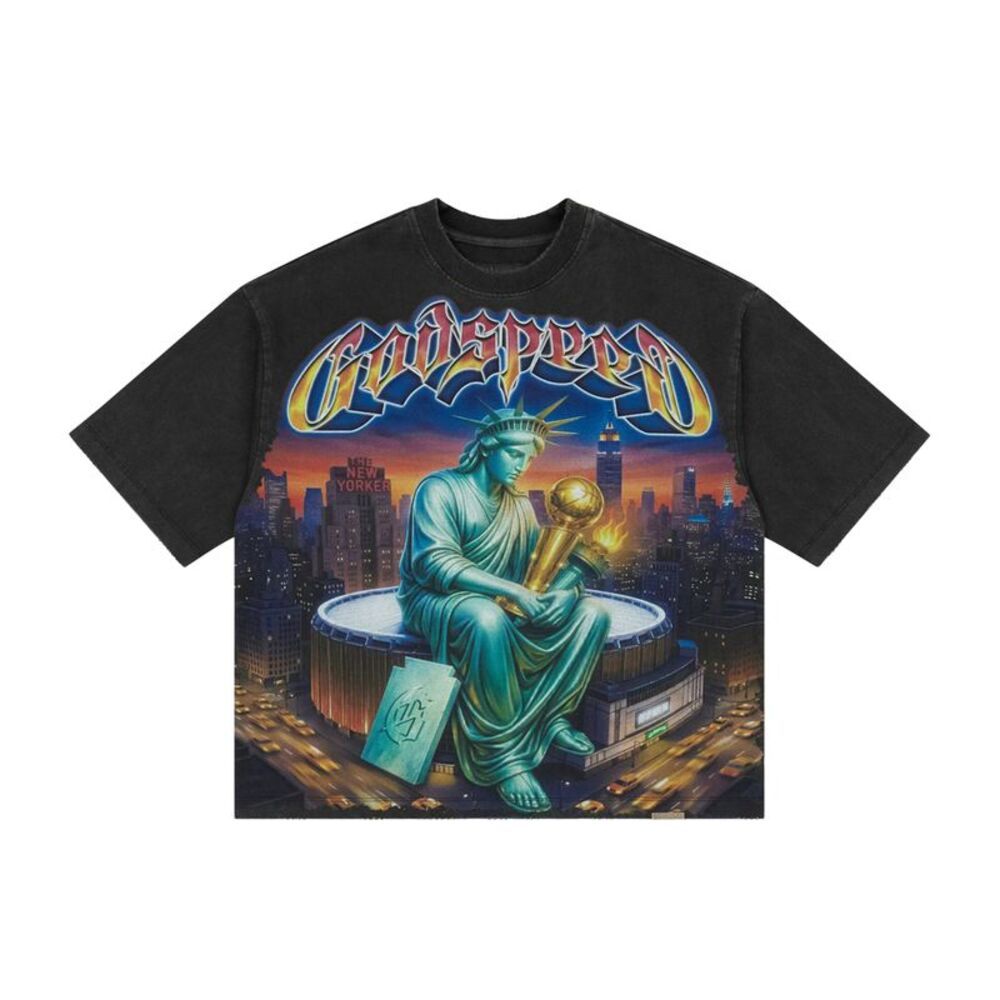 Godspeed Crew Neck T-Shirt Finally Mens Black FINALLY-CREW NECK T-SHIRT